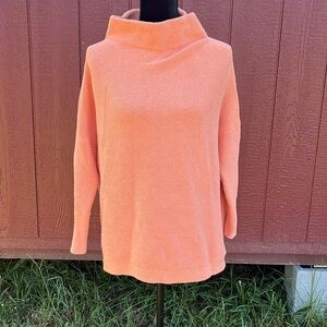 Free people peach cowl neck sweater. Size XS.